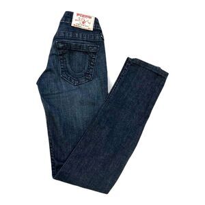 TRUE RELIGION |Stella Dark Wash Stretch Skinny Jeans Women's Size 24